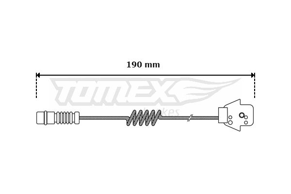 TOMEX BRAKES Сигнализатор, износ тормозных колодок TX 30-05